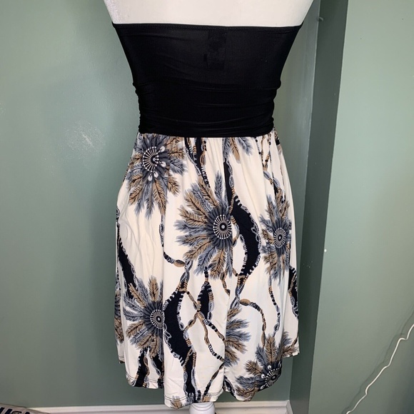 De Colores Strapless Dress Feathers Women's Size Medium - Picture 5 of 7